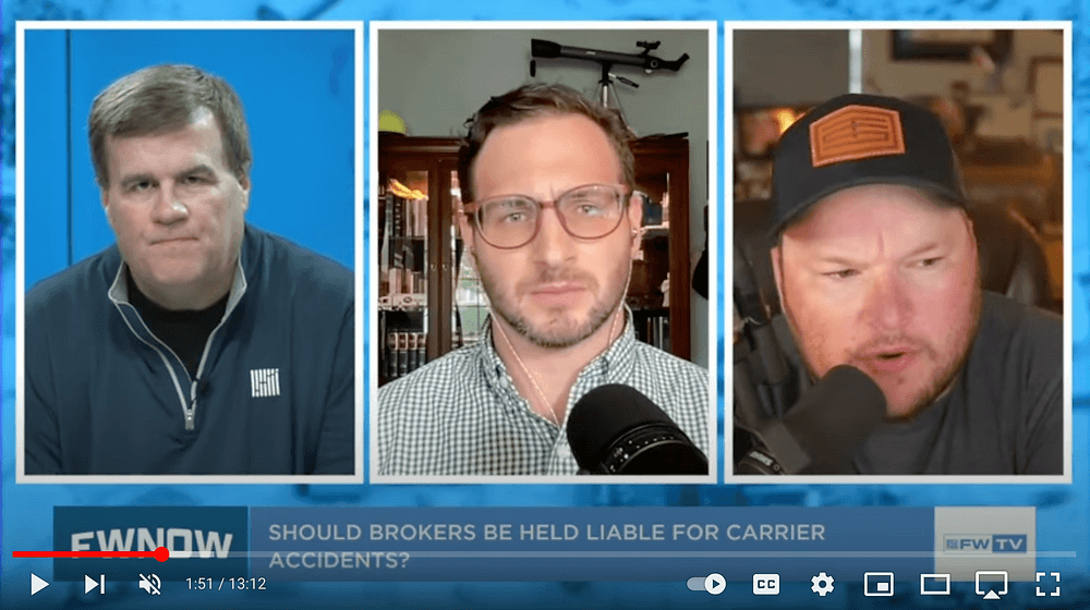 Wiseman joins FreightWaves to discuss broker liability