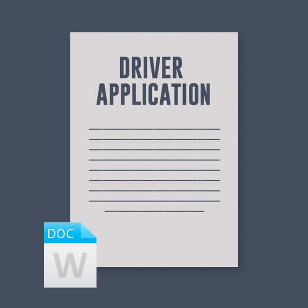 Driver Application for Employment — image 1
